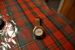 Seiko Armbanduhr Mit Vergoldetem Armband Bild