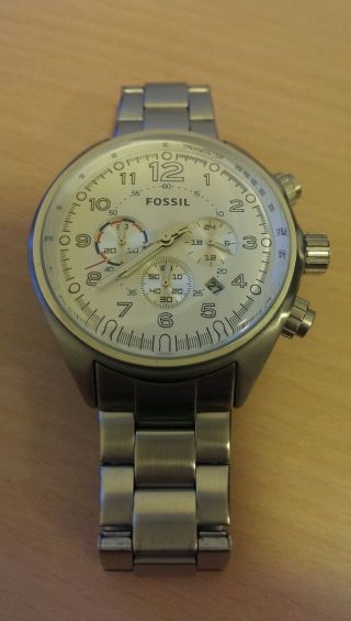 Herren Armbanduhr Fossil Ch - 2696 251110 10atm In Ovp Bild