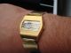 Scheibenuhr - Digital - Uhr - Herrenuhr - Gold - Sammleruhr Armbanduhren Bild 2