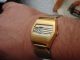 Scheibenuhr - Digital - Uhr - Herrenuhr - Gold - Sammleruhr Armbanduhren Bild 3