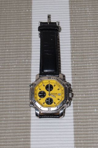 Pulsar Armbanduhr,  Aus 1997,  Chronograph,  50 M,  Leuchtzeiger Bild