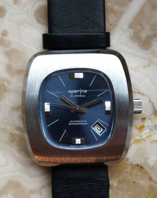 Uhr Armbanduhr Sperina - Old Stock - Automatic Uhr - Vintage - Ausgefallen Bild