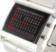 Massive Jay Baxter Digital High Tech Rote Led Matrix Herrenuhr Armbanduhren Bild 2