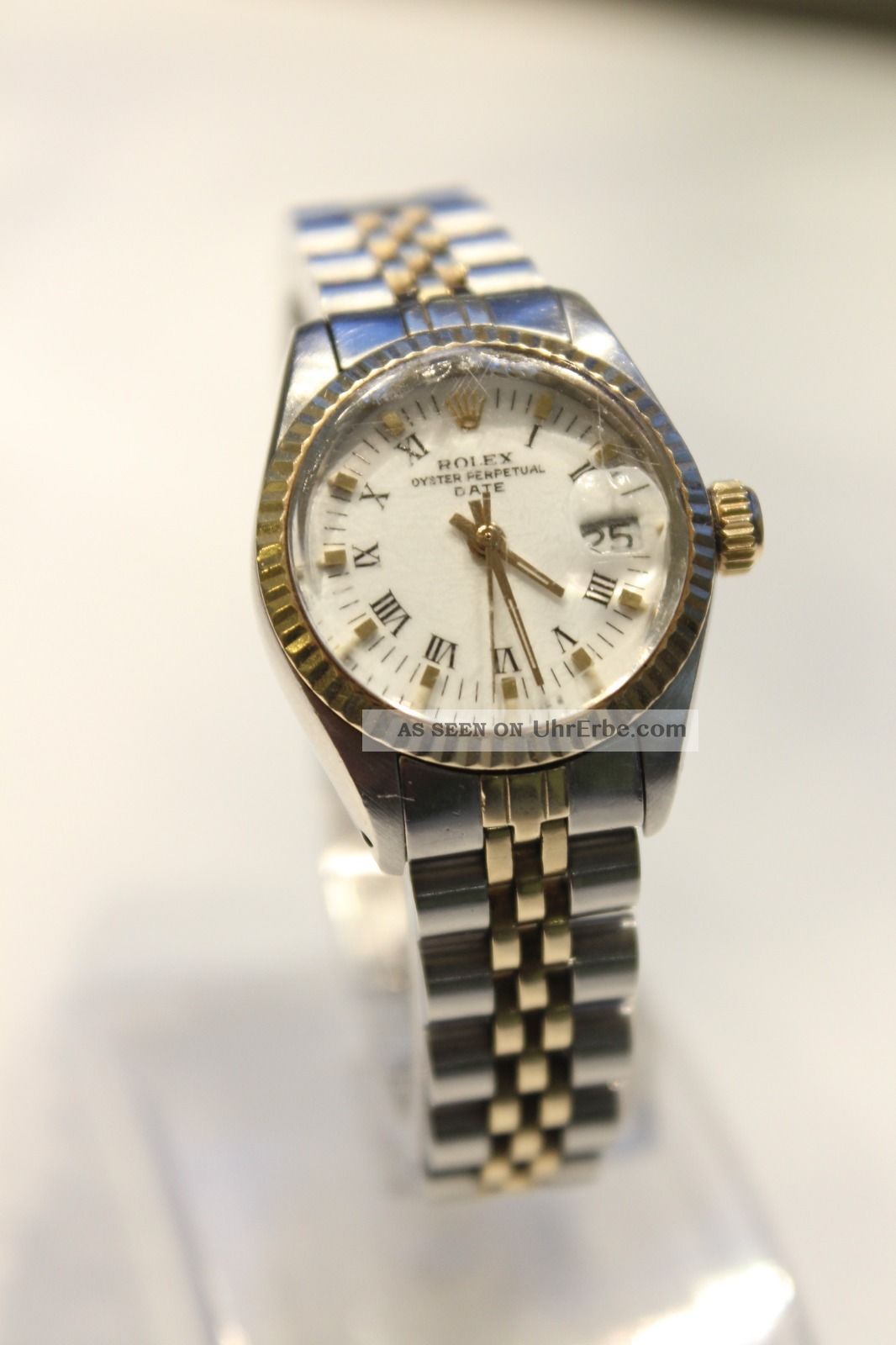 Rolex Oyster Perpetual Date Lady Damenuhr Stahl/gold Ref 6917 Cal.  2030 Armbanduhren Bild