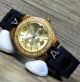 Damenuhr Armbanduhr Schwarz Gold Mit Strass Trend Mode Fashion Uhr 152 Armbanduhren Bild 1
