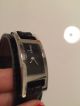 Dkny Damen Uhr Damenuhr Donna Karan Schwarz Lederarmband Leder Silber Armbanduhren Bild 3