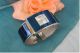 Traumhafte Damen Spangen Uhr - Tolles Blau - Eckige Form - Hingucker Armbanduhren Bild 1