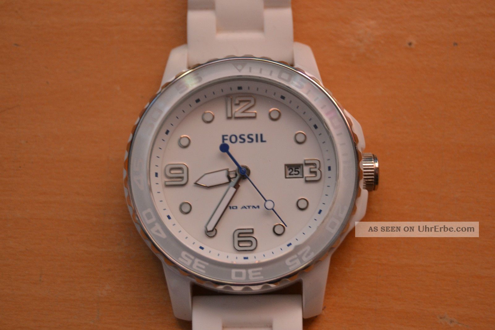 Top Fossil Ce5002 Gent Herrenuhr Herren Uhr Damen Kautschuk Keramik Armbanduhr Armbanduhren Bild