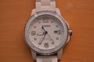 Top Fossil Ce5002 Gent Herrenuhr Herren Uhr Damen Kautschuk Keramik Armbanduhr Bild