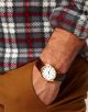 Neu: Casio Uhr Gold Mit Lederarmband Und Rundem Ziffernblatt Analog Armbanduhren Bild 8