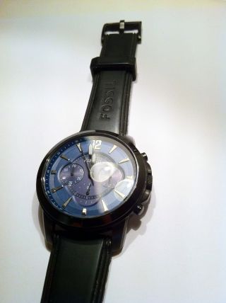 Uhr - Fossil - Np 130€ - Edel - Blau - Schwarz Bild