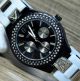 Damenuhr Armbanduhr Schwarz Silber Mit Strass Trend Mode Fashion Uhr 106 Armbanduhren Bild 1