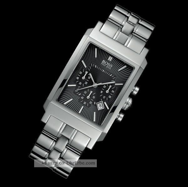 Uhr Hugo Boss Hb1512262 Uvp 399,  00€ Chronograph Edelstahl Black Neu&ovp Armbanduhren Bild