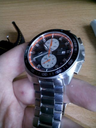 Junghans 1972 Mega Solar Chronoscope 3 Monate Alt - 21 Monate Restgarantie Bild