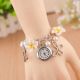 Fashion Ladies Damen Colorful Clay Flower Bracelet Quartz Watch Armbanduhr Uhr Armbanduhren Bild 5