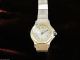 Cartier De Santos Ronde Damen Uhr 750 Gold Stahl Quarz Komplett Revision Watch Armbanduhren Bild 3