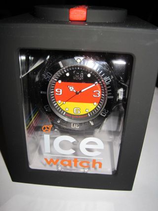 Ice Watch Uhr Ice - World Germany Big Schwarz Rot Gelb Bild