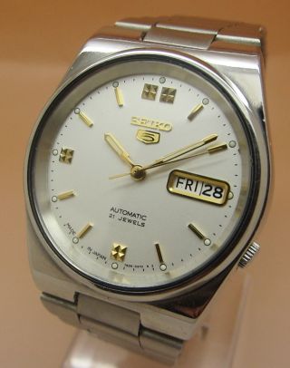 Seiko 5 Glasboden Automatik Uhr 7s26 - 0520 21 Jewels Datum & Tag Bild