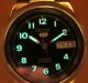 Seiko 5 Durchsichtig Automatik Uhr 7s26 - 01z0 21 Jewels Datum & Tag Armbanduhren Bild 1