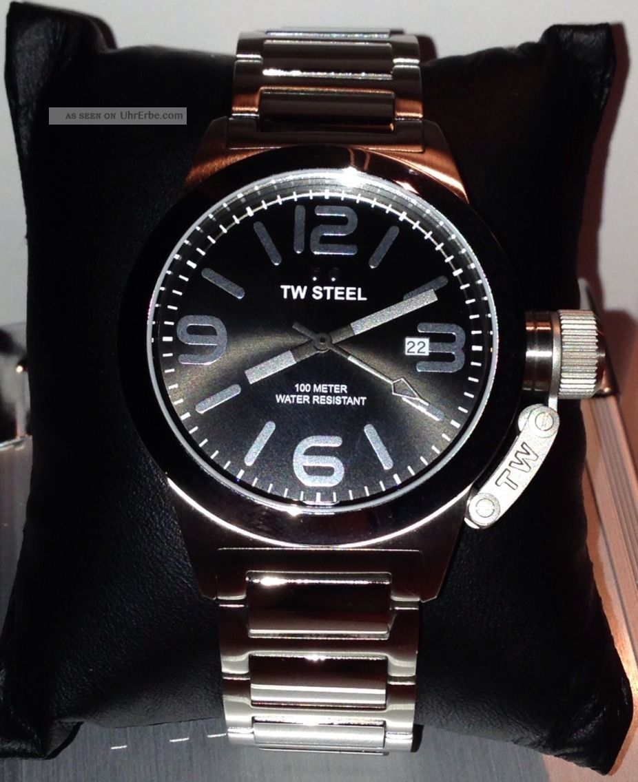 Tw Steel Mit Box Uhrenbox Geschenk Tw 300 Schicke Herrenuhr Damenuhr Np 299€ Armbanduhren Bild