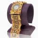 Emaille Kristall Blume Hollow Armband Quartz Armreif Mode Armbanduhren Watch Armbanduhren Bild 1