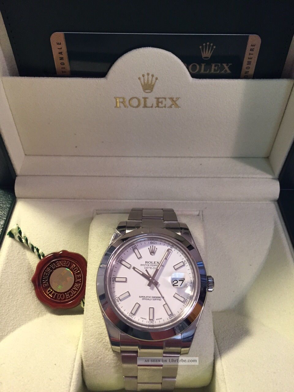 Rolex Datejust Ii.  Referenz: 116300.  Box,  Papieren Und 09/2014 Armbanduhren Bild