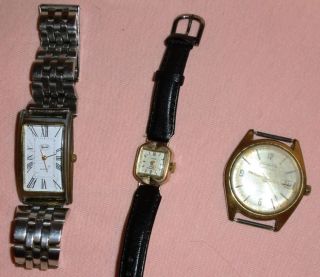 Alte Armbanduhren,  3stück,  Glashütte Und Ruhla Bild