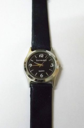 Tavolino Unisexuhr In Schwarz Gehäuse Silber Armbanduhr Bild