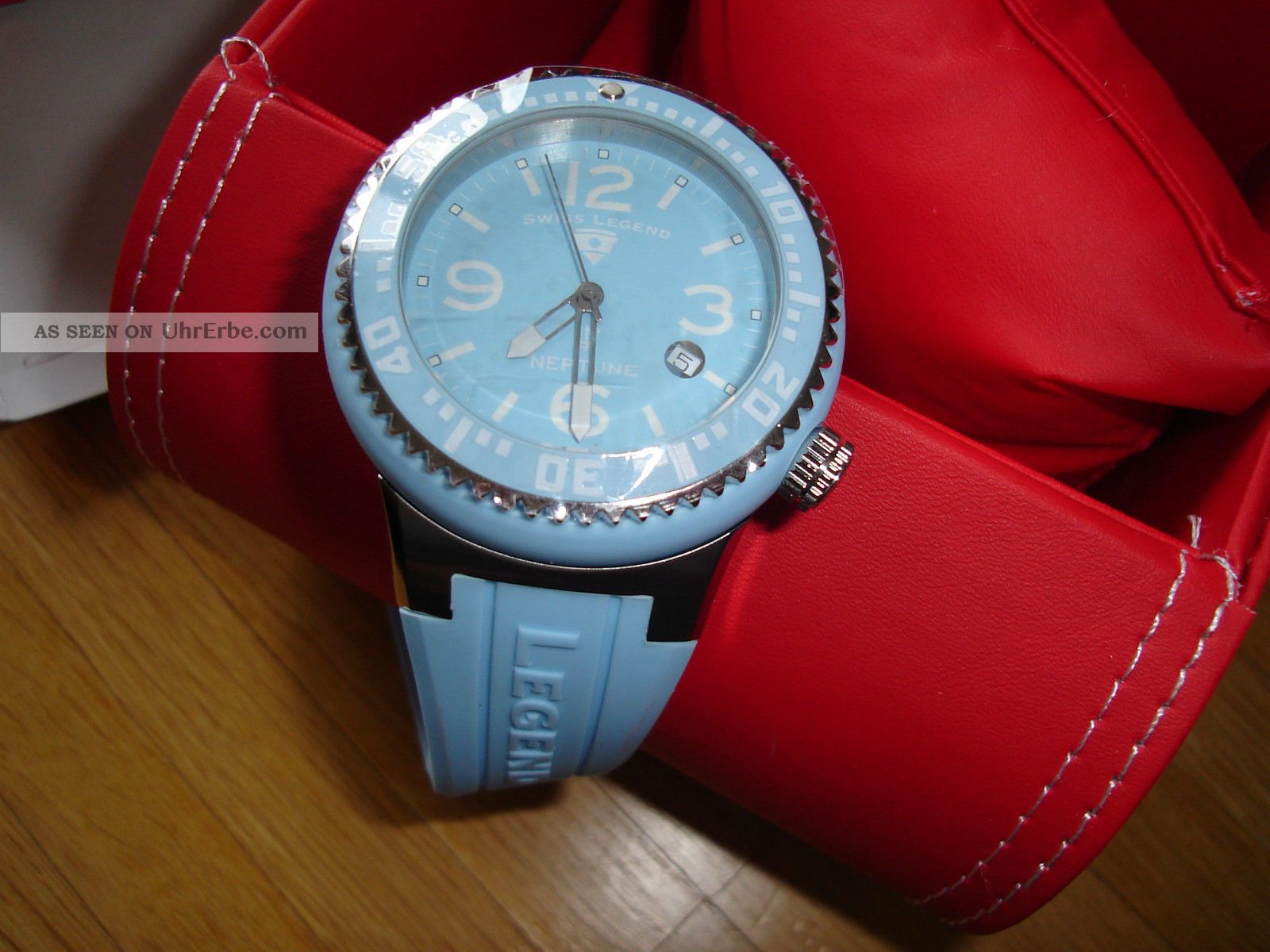 Swiss Legend Neptune Armbanduhr Uhr Babyblau Sl - 21848p - 012 Ungetragen Armbanduhren Bild