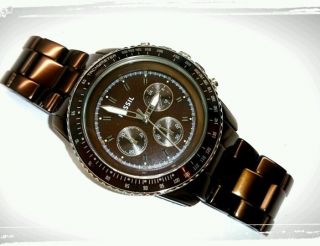 Fossil Armband Uhr Aluminum Selten Herren Damen Chronograph Bild