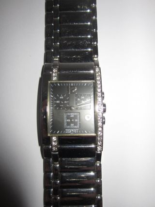 Esprit Houston Silver / Black Damen Chronograph Es000de2001 Bild