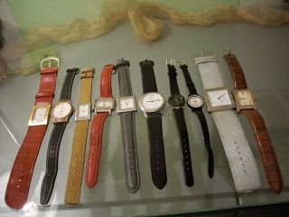 10 St.  Da.  Armbanduhren,  Div.  Hersteller Ansehen Bild