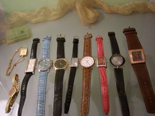 10 St.  Da.  Uhr / Armbanduhren,  Div.  Hersteller Anschauen Bild