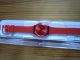 Swatch Damen Armband Uhr Rot Intense Red Silikon Glitzer Top Armbanduhren Bild 2