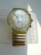 Scg100 Scg101 Swatch Damenuhr Herrenuhr Chrono Golden Globe 1993 Armbanduhren Bild 1