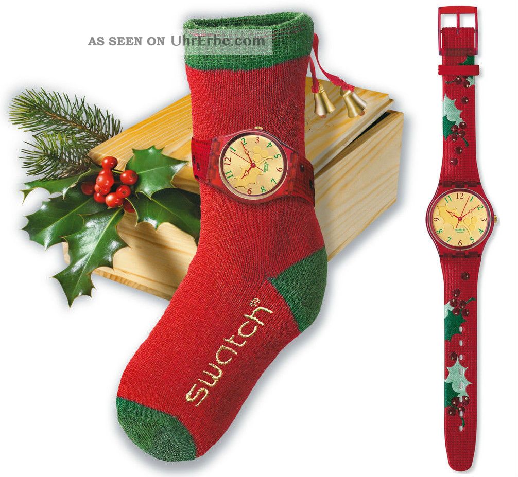 Swatch X Mas Special Holly Joy, Gz189, New/neu, Limitiert 14. 999