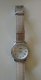 Fossil Damen Uhr Weiß Silber Strass Beige Leder Armbanduhr Es3189 Wie Armbanduhren Bild 2