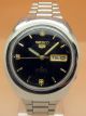 Seiko 5 Mechanische Automatik Uhr 6119 - 6023 21 Jewels Datum & Taganzeige Armbanduhren Bild 3