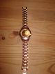 Uhr Schicke Damenuhr Metallarmband Rosegold Farben Strass Armbanduhren Bild 1