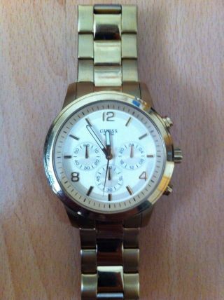 Guess Uhr W14043l1 Spectrum Chronograph Damenuhr Gold Bild