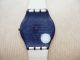 Swatch Skin Minyas Sfn104 Cremeweißes Lederarmband Mit Batterie Armbanduhren Bild 7