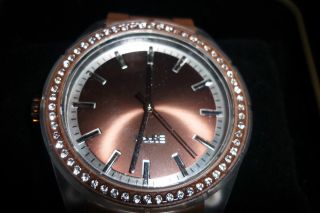 Esprit Damenuhr,  Silikon Armband Uhr,  Braun,  Strass,  Winter Brown,  Es 900692001, Bild
