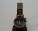 Damen Armbanduhr Uhr Auriol Chronograph Kupferfarben,  Komplett Edelstahl Armbanduhren Bild 2