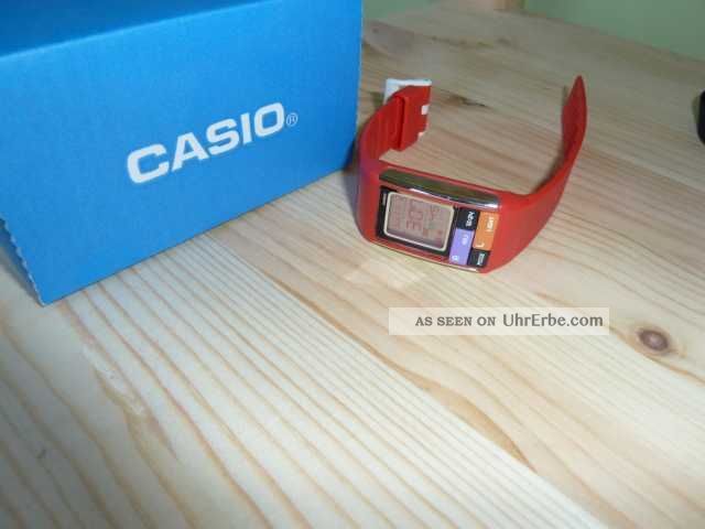 Casio Uhr Digital Rot Armbanduhren Bild
