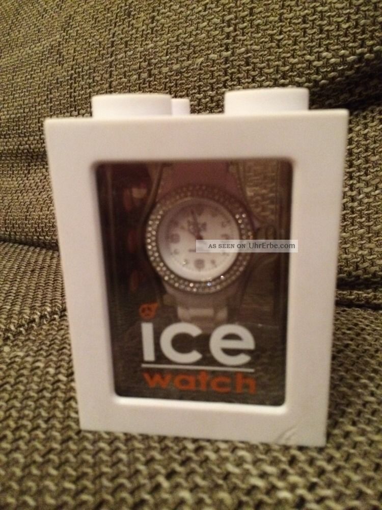 Ice Watch Uhr Stone - White Silver Sili - Small St.  Ws.  S.  S.  09 Swarovski Steine Armbanduhren Bild