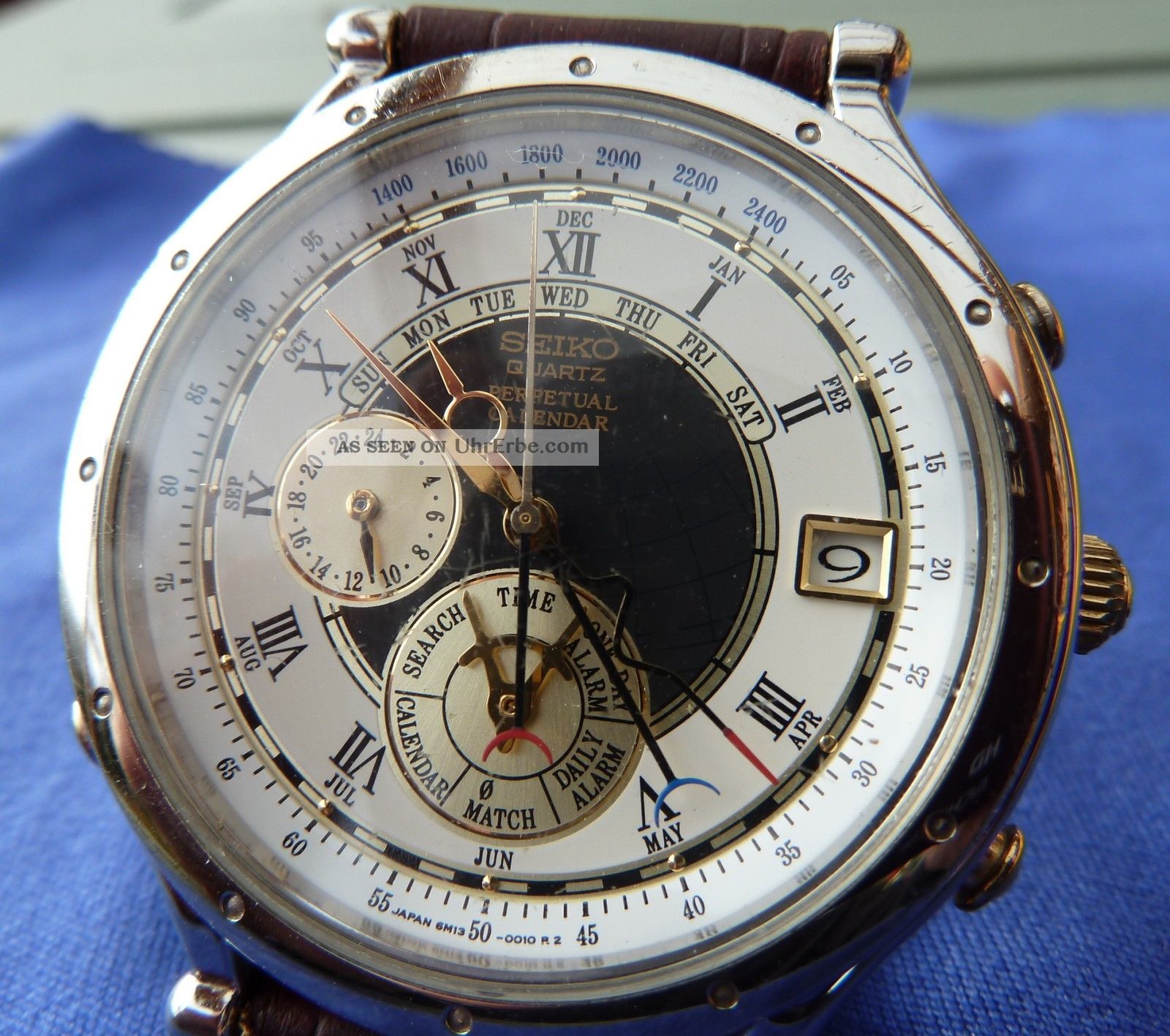 Seiko 6m13 Perpetual Calendar Age Of Discovery