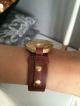 Sehr Schöne Armbanduhr Von Mango Goldfarben Echtleder Armbanduhren Bild 1