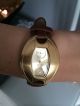 Sehr Schöne Armbanduhr Von Mango Goldfarben Echtleder Armbanduhren Bild 2