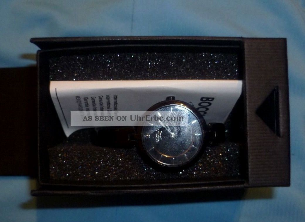 Damen Uhr Boccia Titanium Schwarz Saphirglas 3164 - 04a Armbanduhren Bild