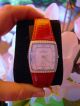 Skagen Damen Armbanduhr,  Superflach,  Superschön,  Rotes Lackleder/armband Armbanduhren Bild 4